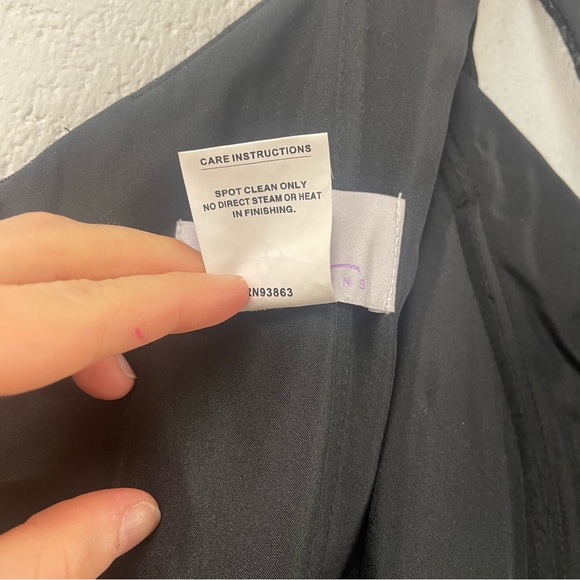 NWOT Hayley Paige Occasions Black Caviar Beaded Floral A Line Gown 52116 - Picture 12 of 15